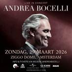 VIP Front Rows ticket Andrea Bocelli 29 maart 2026 Ziggodome, Tickets en Kaartjes, Eén persoon, Maart, Vocaal