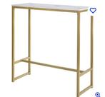 Bartafel goud met metalen frame, Huis en Inrichting, Barren, Ophalen, Zo goed als nieuw