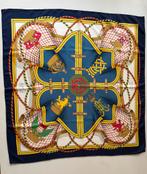 Hermes Vintage Silk Sjaal 90x90cm, Maat 46/48 (XL) of groter, Ophalen of Verzenden, Zo goed als nieuw, Sjaal