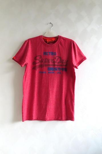 T-Shirt Rood Print Superdry mt M (G56) beschikbaar voor biedingen