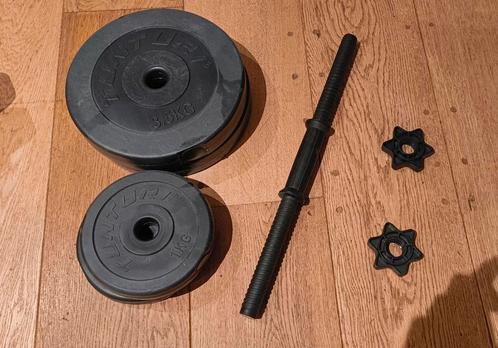 2 dumbbellen, Tunturi, Sport en Fitness, Fitnessmaterialen, Gebruikt, Dumbbell, Armen, Borst, Rug, Ophalen