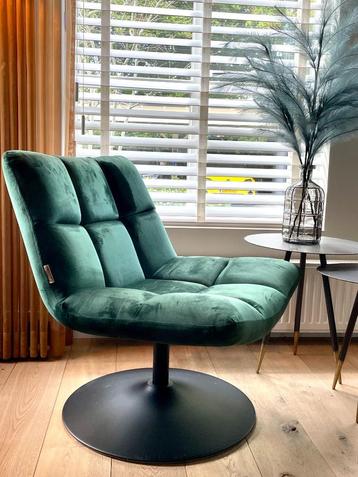 Dutchbone Bar Fauteuil groen fluweel ZGAN beschikbaar voor biedingen