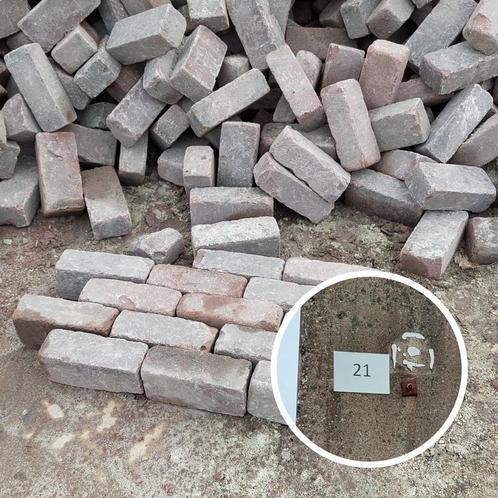 herbruik gebakken dikformaat rood vak 21, Tuin en Terras, Tegels en Klinkers, Gebruikt, Klinkers, Beton, 10 m² of meer, Ophalen