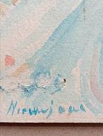 Aquarel jaren 60, Antiek en Kunst, Kunst | Tekeningen en Foto's, Verzenden