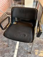 Twee retro vintage bureau stoelen, Ophalen, Gebruikt, Bruin, Twee