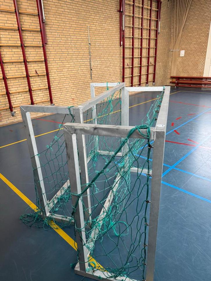 Aluminium goals - voetbal/zaalvoetbal, Sport en Fitness, Voetbal, Gebruikt, Overige typen, Ophalen