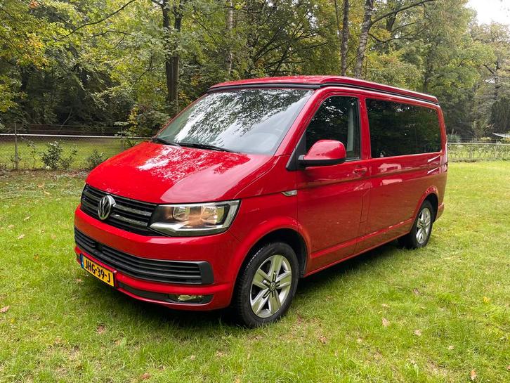 VW T6 Multivan camper slaaphefdak 7 pers camp kent Euro 6, Caravans en Kamperen, Campers, Particulier, tot en met 4, Buscamper of Camperbus
