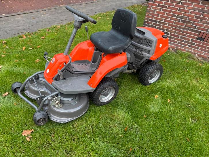 Husqvarna rider R111B zitmaaier frontmaaier nieuw maaidek!, Tuin en Terras, Zitmaaiers, Gebruikt, Minder dan 90 cm, Elektrische starter