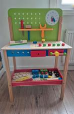 Houten werkbank, Kinderen en Baby's, Speelgoed | Houten speelgoed, Ophalen, Zo goed als nieuw
