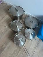 BK Pannenset 5 deling, Ophalen of Verzenden, Zo goed als nieuw, Rvs, Pannenset