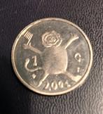 Gulden 2001 Vrolijke leeuw, Postzegels en Munten, Munten | Nederland, Ophalen of Verzenden, Koningin Beatrix, 1 gulden, Losse munt