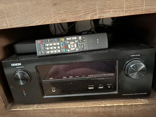 Denon avr X2000 dolby surround versterker incl boxen teufel, Audio, Tv en Foto, Home Cinema-sets, Zo goed als nieuw, Overige spelers