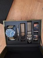 AVI-8 Polshorloge met Extra Bandjes -nieuw, Sieraden, Tassen en Uiterlijk, Horloges | Heren, Overige merken, Leer, Staal, Polshorloge