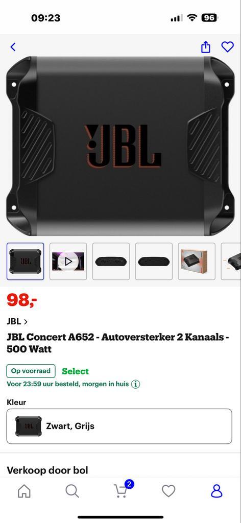 Nieuwe JBL Concert A652 Auto Versterker - 500W, Auto diversen, Autospeakers, Nieuw, Ophalen of Verzenden
