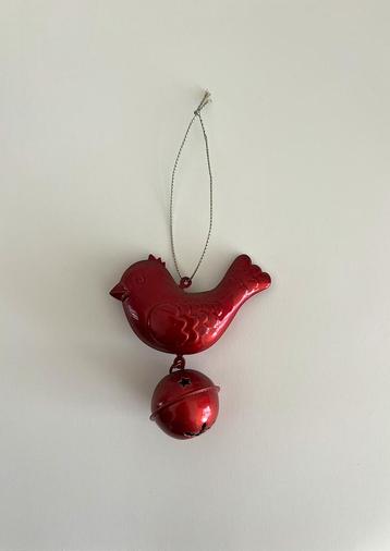 Schattig rood vogeltje met tingle balletje vogel hanger beschikbaar voor biedingen