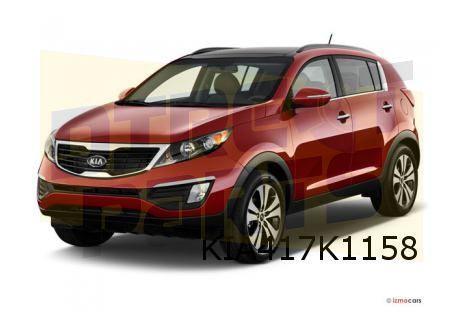 Kia Sportage (8/10 - 1/16) (SL) voorbumperlijst Rechts (chro, Auto-onderdelen, Carrosserie en Plaatwerk, Bumper, Kia, Voor, Nieuw