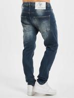 2Y Premium spijkerbroek slimfit jeans W30 destroyed details, W32 (confectie 46) of kleiner, Gedragen, Blauw, Ophalen of Verzenden