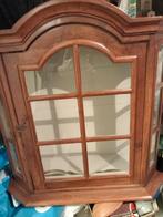 Antiek Wandkastje met Glas, Huis en Inrichting, Kasten | Vitrinekasten, Gebruikt, Glas, Minder dan 100 cm, 25 tot 50 cm