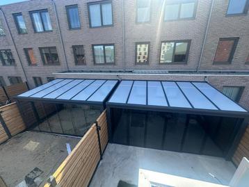 Veranda serre overkapping glazenschuifwand schuifpui beschikbaar voor biedingen