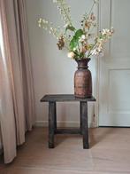 Stoer sober landelijk houten krukje, Ophalen of Verzenden, Zo goed als nieuw