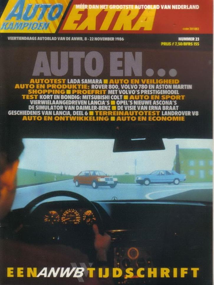 Autokampioen 23 1986 : Lancia Delta HF 4WD - LandRover 90 V8, Boeken, Auto's | Folders en Tijdschriften, Gelezen, Algemeen, Ophalen of Verzenden