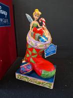 Jim Shore Disney Traditions Tinkerbell Kerst beeld, Ophalen, Mickey Mouse, Zo goed als nieuw, Beeldje of Figuurtje