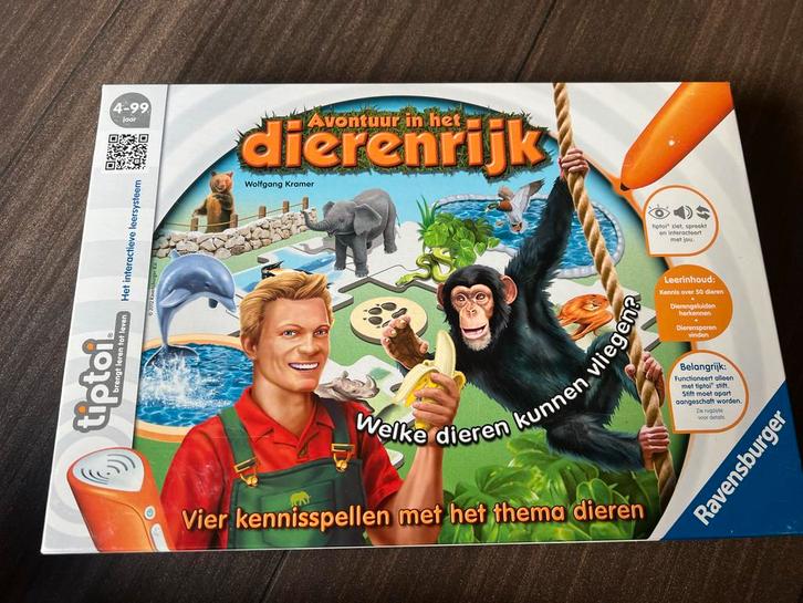 Avontuur in het Dierenrijk - Ravensburger, Hobby en Vrije tijd, Gezelschapsspellen | Bordspellen, Zo goed als nieuw, Een of twee spelers