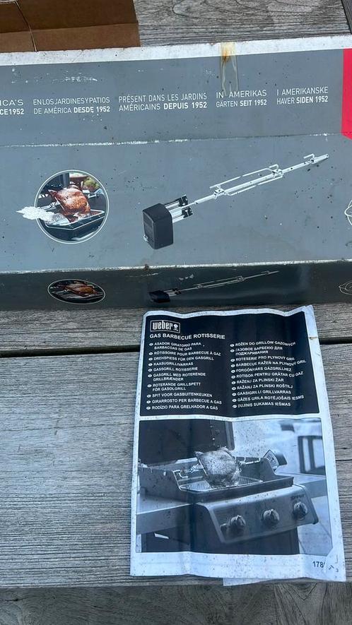 Weber Spirit draaispit - electrisch, Tuin en Terras, Barbecue-accessoires, Gebruikt, Ophalen of Verzenden