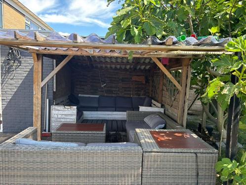 GRATIS overkapping en houten lounge, Tuin en Terras, Overkappingen, Zo goed als nieuw, Veranda, Ophalen of Verzenden