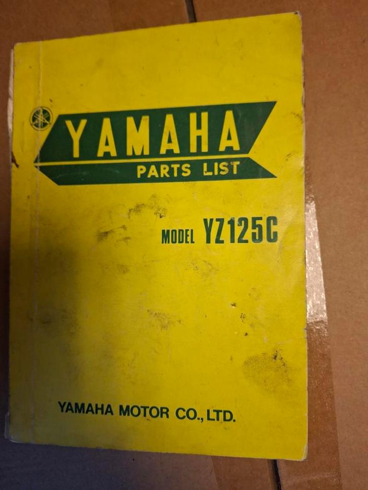 Yamaha YZ125C Onderdelenlijst - 1974, Motoren, Handleidingen en Instructieboekjes, Ophalen of Verzenden