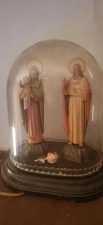 Religieus beeld in stolp met verlichting, Ophalen of Verzenden