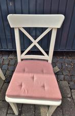 2 ikea INGOLF (nu ROSENTORP) stoelen met kussens, Huis en Inrichting, Stoelen, Gebruikt, Twee, Wit, Hout