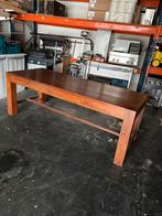 Teakhouten  Eettafel 220x90cmx 78 hoog - 2 laden, Ophalen, Gebruikt, -, -