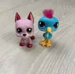 Littlest pet shop- Pink Great Dane and Blue Heron Bird, Verzenden, Zo goed als nieuw