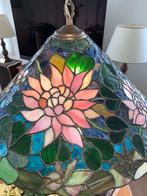 Tiffany hang lamp bloemen, Minder dan 50 cm, Glas, Zo goed als nieuw, Ophalen