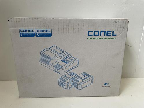 Conel Tools Accu Power Set 2x18V 5Ah plus AL Lader, Doe-het-zelf en Verbouw, Gereedschap | Handgereedschap, Nieuw, Ophalen of Verzenden
