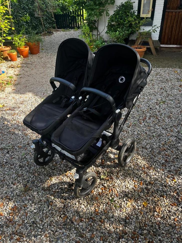 Bugaboo Donkey 5 TWIN (MIDNIGHT BLACK), Kinderen en Baby's, Kinderwagens en Combinaties, Zo goed als nieuw, Combiwagen, Bugaboo
