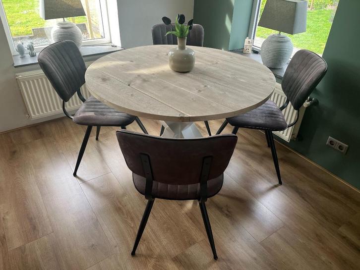 Eettafel rond, steigerhout. Snel en gratis geleverd (TIP), Doe-het-zelf en Verbouw, Deuren en Horren, Nieuw, Overige typen, 200 tot 215 cm