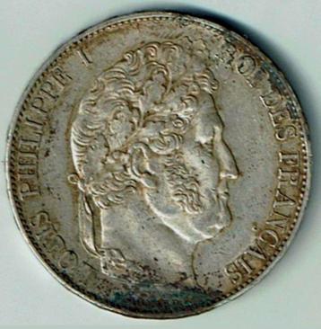 Prachtige 5 Fr. 1848A Louis Philippe I  beschikbaar voor biedingen