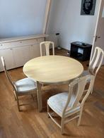 Ronde tafel incl gratis stoelen, Ophalen of Verzenden, Zo goed als nieuw