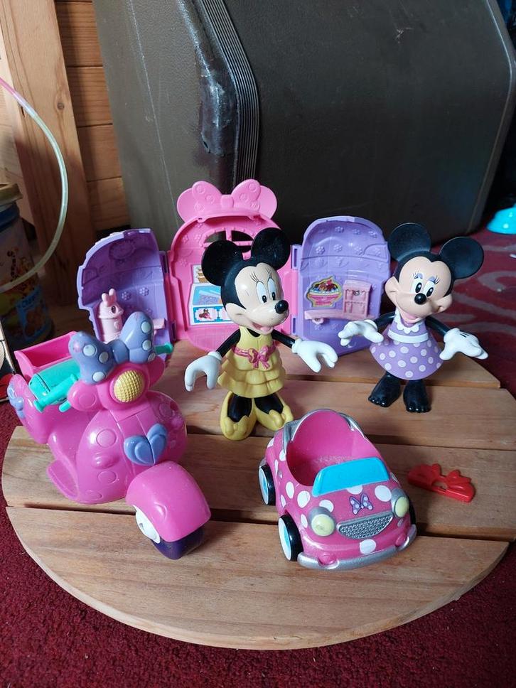Minnie Mouse Speelhuisje & Popjes - Disney, Kinderen en Baby's, Speelgoed | Poppen, Gebruikt, Overige typen, Ophalen of Verzenden