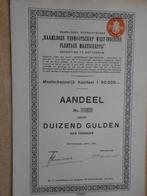 West - Indische Plantage Maatschappij, Rotterdam 1931, Postzegels en Munten, Aandelen en Waardepapieren, Ophalen of Verzenden