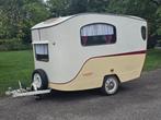 Zeldzame Cosmopoliet Zigeuner 1957 - Uniek Exemplaar!, Caravans en Kamperen, Overige merken, Rondzit, Tot en met 2, Uitbouw voortent