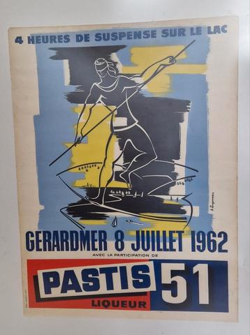 Poster Pastis 51 4 heures de suspense sur le lac beschikbaar voor biedingen