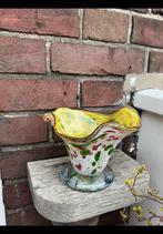 Mooie spatterglaa vaas, schulprand. Dorotheenhütte Wolfach., Antiek en Kunst, Ophalen of Verzenden