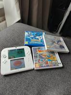 Nintendo 2DS + talloze games Pokémon Fire Emblem etc, Ophalen of Verzenden, Zo goed als nieuw, Blauw, 2DS