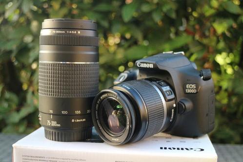 Canon 1300D full HD filmen 1080p Wifi 2 Canon lenzen + tas, Audio, Tv en Foto, Fotocamera's Digitaal, Zo goed als nieuw, Spiegelreflex