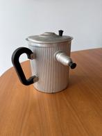 Vintage Aluminium Melkkoker met fluit, Ophalen of Verzenden, Gebruikt