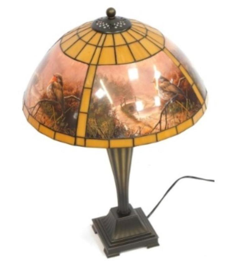 Een decoratieve lamp van glas van het merk Funmark, Huis en Inrichting, Lampen | Vloerlampen, Zo goed als nieuw, Minder dan 100 cm