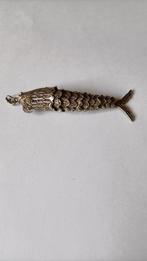 Oude grote zilveren beweegbare parfum vis, Sieraden, Tassen en Uiterlijk, Antieke sieraden, Verzenden, Zilver, Hanger